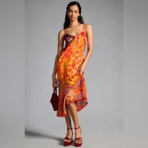 NWOT Farm Rio x Anthropologie Printed Slip Dress